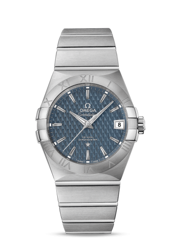 Omega Constellation Co-Axial 38 Stainless Steel / Blue Lozenge